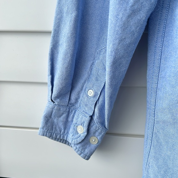 Button-down chambray shirt, long sleeve. 100% cotton. Boys extra large. - Picture 4 of 5